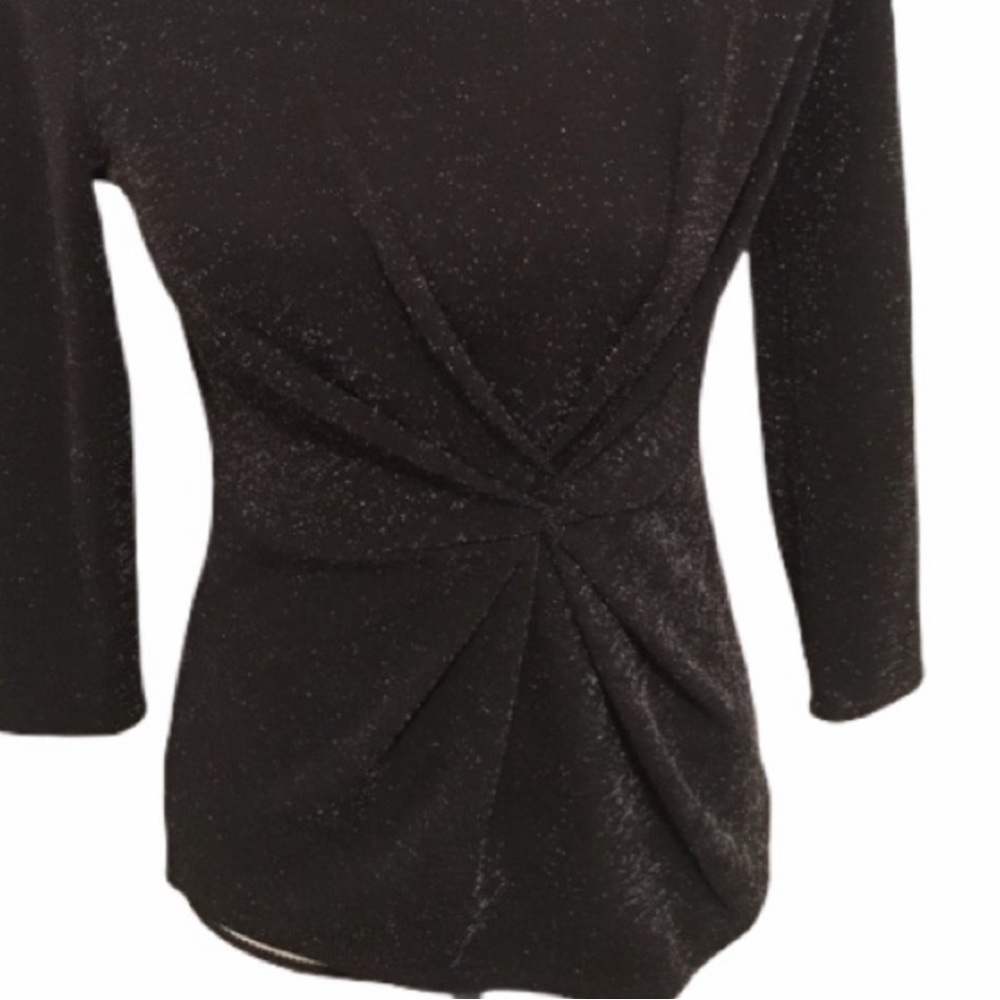Ann Taylor Women’s Shimmer Twist Top Metallic XS - Picture 4 of 6